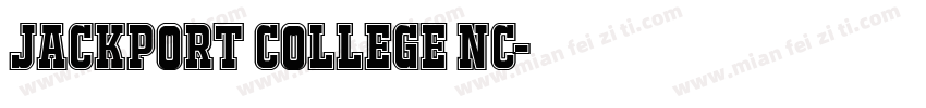 JACKPORT COLLEGE NC字体转换